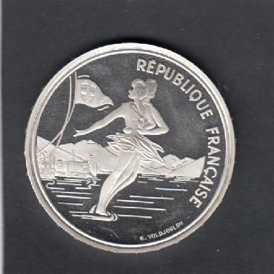 Beschrijving: 100 Francs  W-OLYMPIC 92 ICE SKATING
